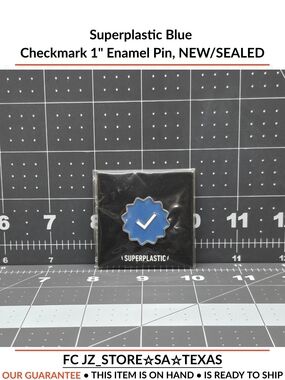 Blue Checkmark Enamel Pin -